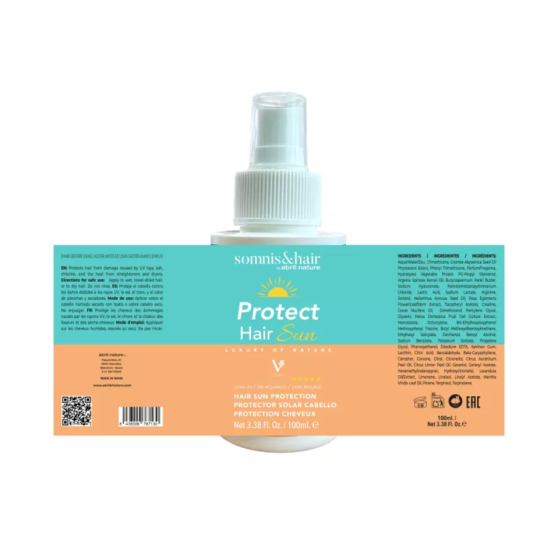 Dorso Spray bifásico protector solar capilar Protect Hair Sun
