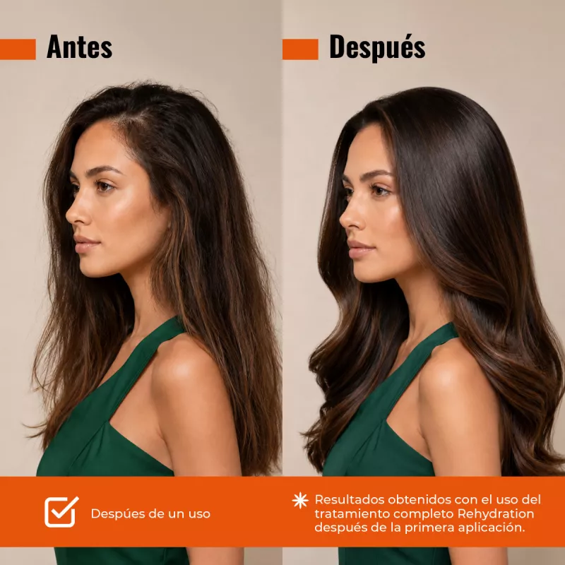 Antes y después Pack Rehydration
