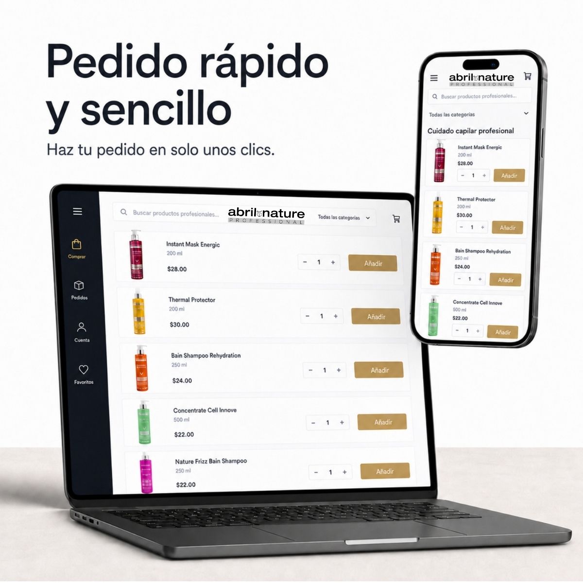 Pedido rápido abril et nature